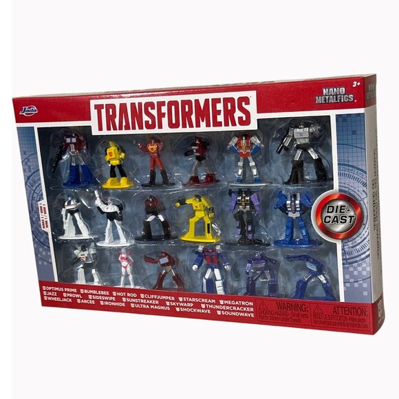Transformers Nano Metalfigs Die-Cast 18-Pack Collectible Figures By Jada Toys - Picture 1 of 5